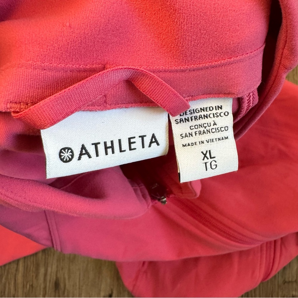 Athleta Salutation Jacket, Tulip Pink Size Xl #65… - image 6